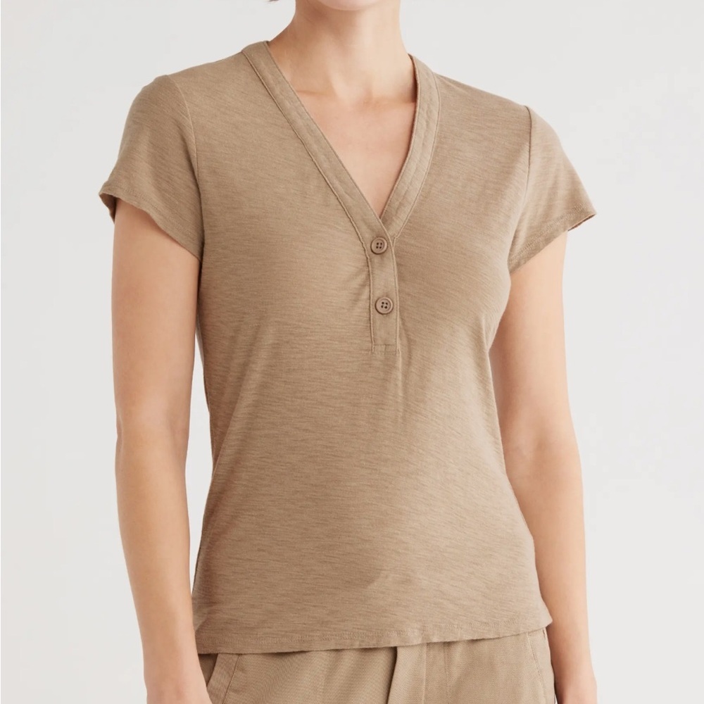 NWT James Perse Henley T-Shirt Size 4 (fits like 12 US)